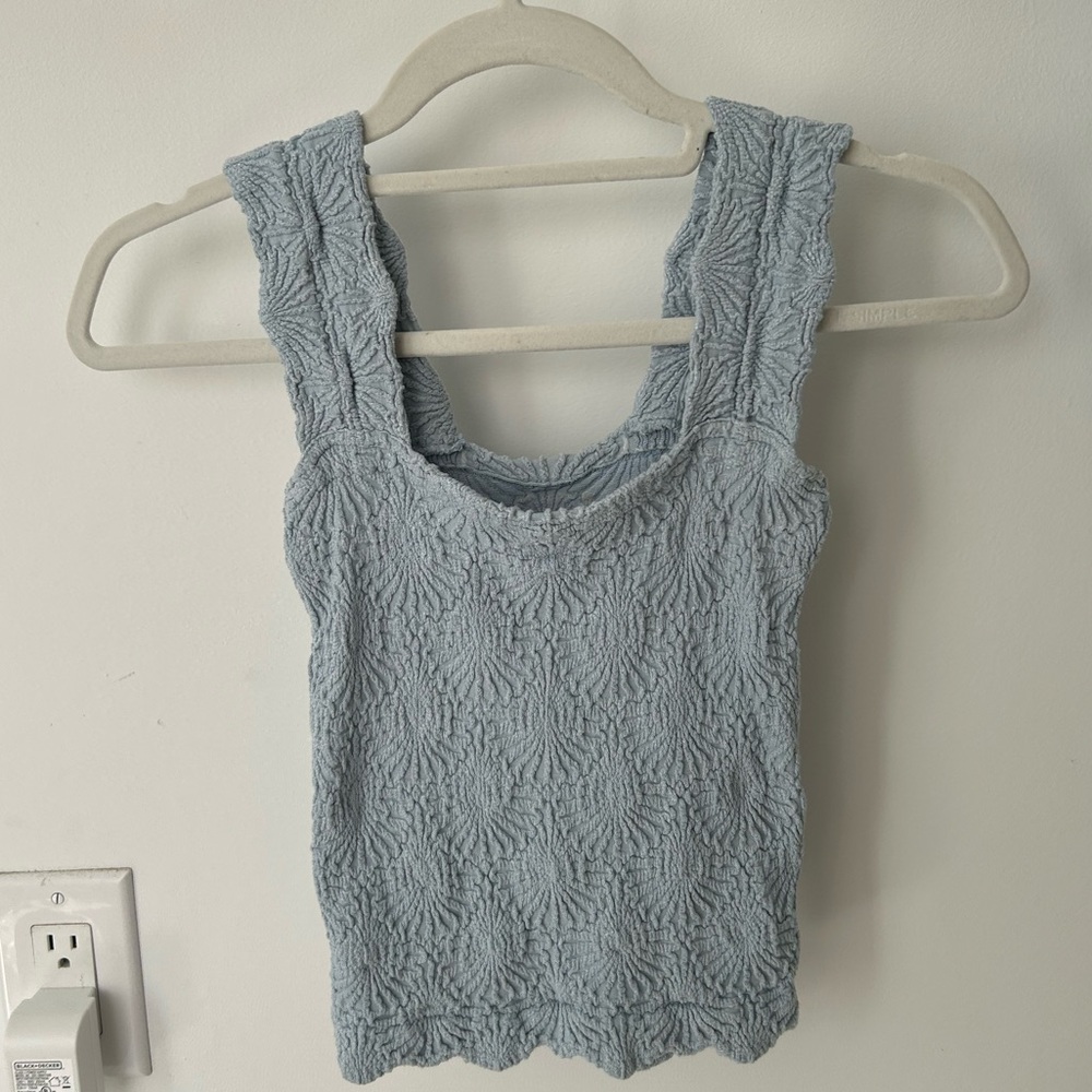 Free People Love Letter Floral Knit Camisole